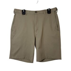 🎄 5/$25 Haggar Men's Khaki Flat Front Cool Pro Shorts